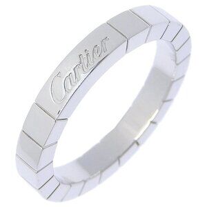 CARTIER Lanieres Ring K18 white gold #6.4(US Size) 6.3g Women